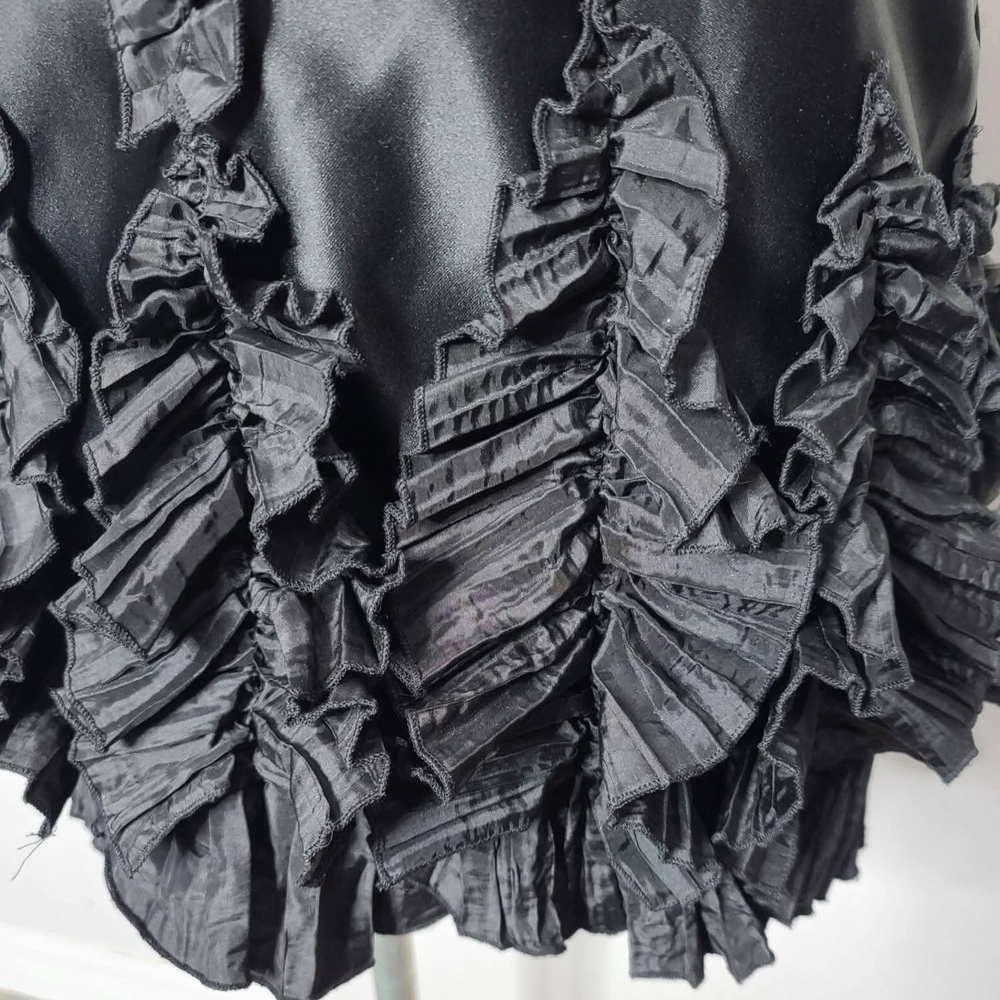 Y2K Gunne Sax Jessica McClintock Black Formal/Prom Dress - Picture 3 of 5